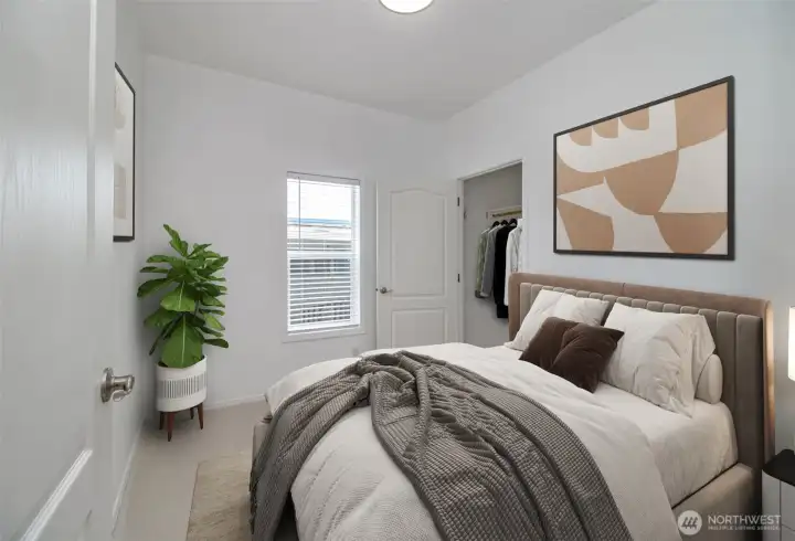 Bedroom 2, Virtually Staged