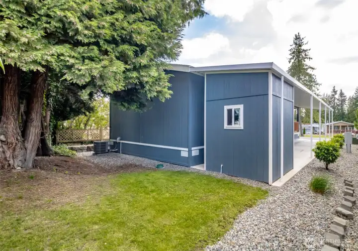 Side Yard with Trees