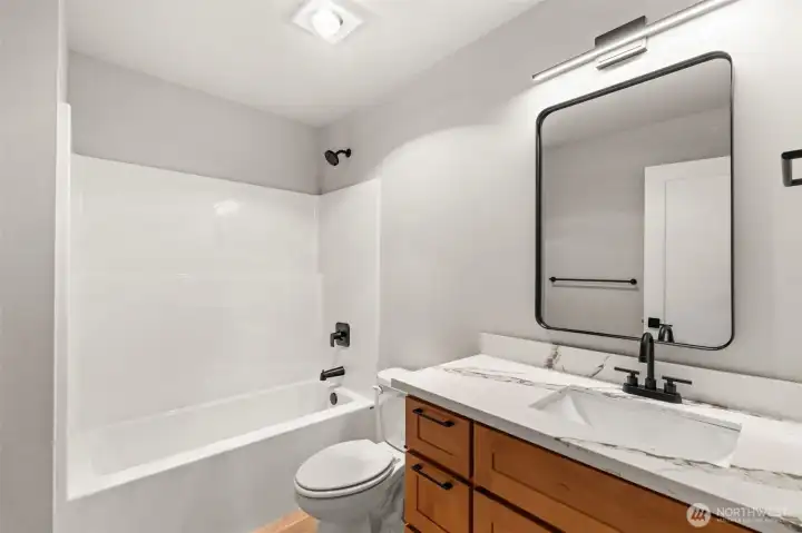 One of the primary private baths.