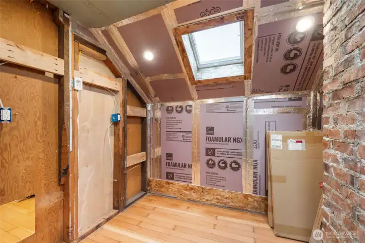 Upper-level bathroom location.  Yours to finish and grow your equity!