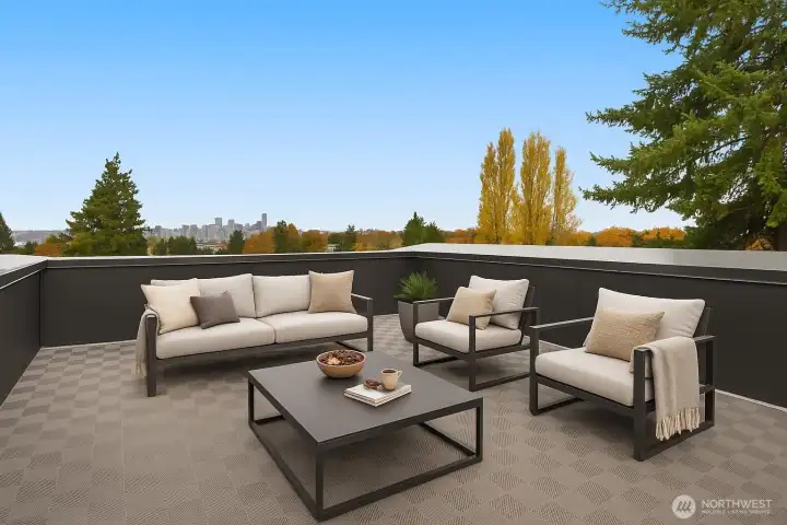 To cap this home off, a rooftop deck with prime city & greenbelt views, with plenty of space to entertain & relax