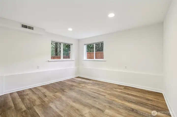 1 of 2 bedrooms on the lower level