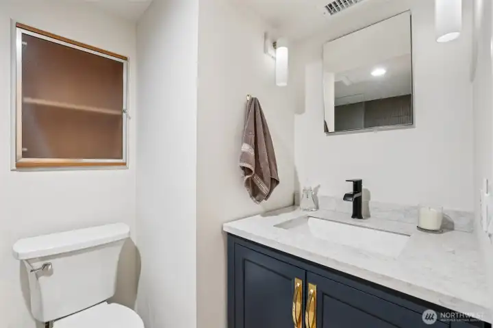 3/4 bath on the lower level