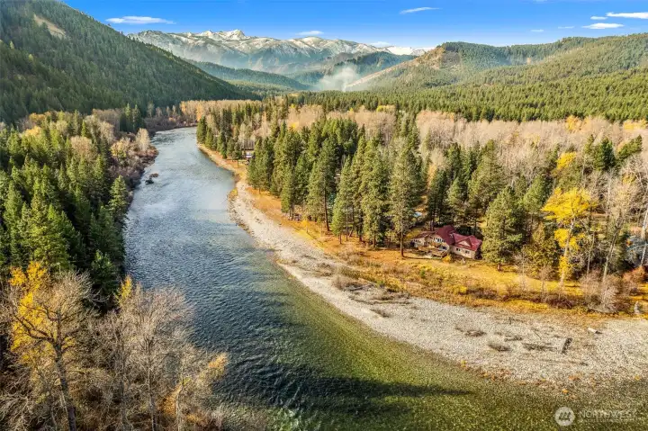 Spectacular river front location.