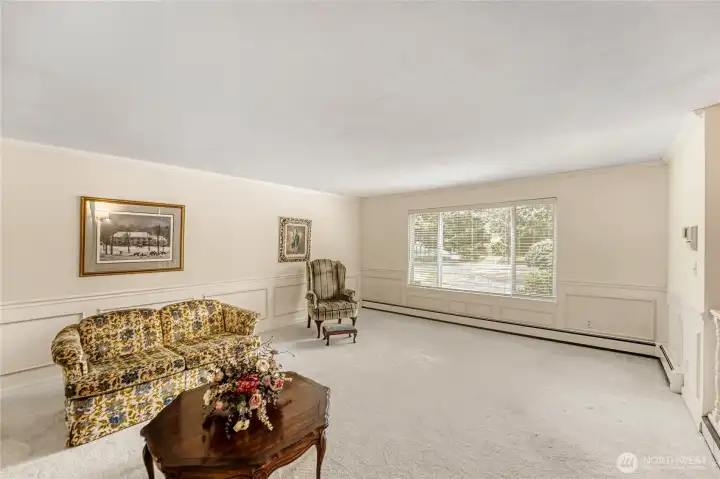 Formal living room is BIG!