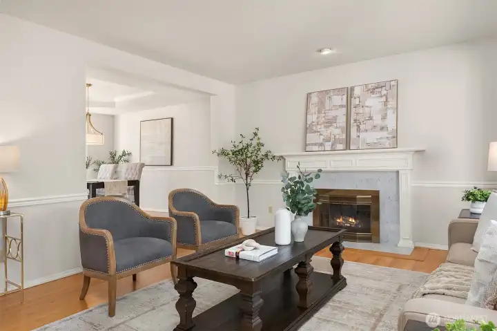 Living Room Featuring Hardwood Flooring
