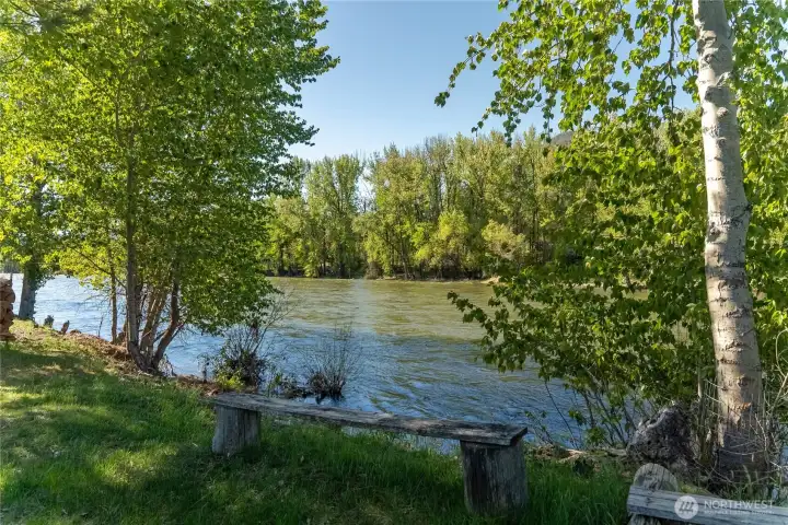 Right out your door- your own piece of the Methow River.