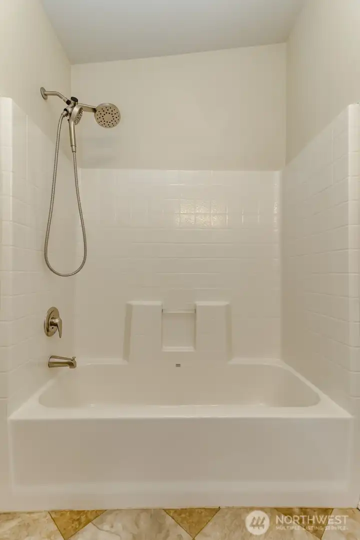 Tub & Shower in bathroom