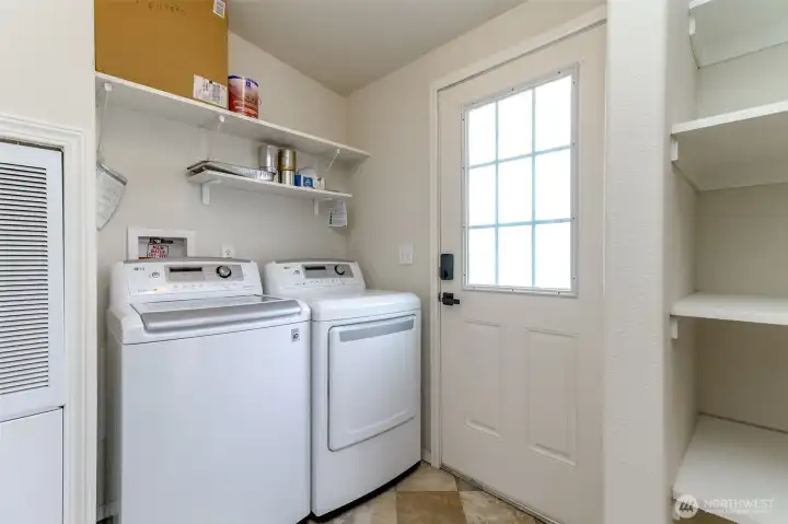 Utility Room and back door