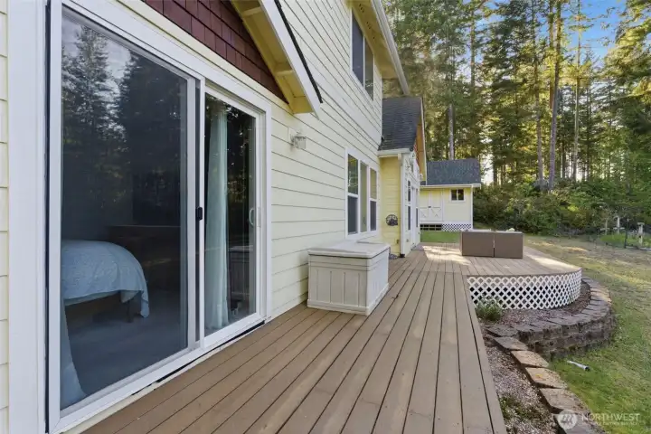 Deck access from the Primary Bedroom.