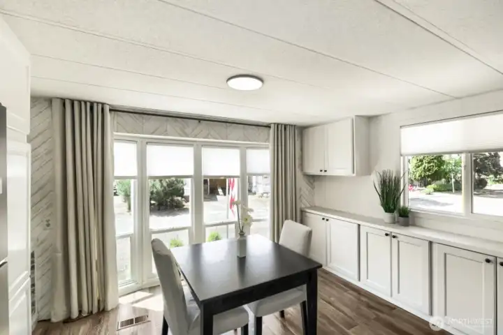 Dining space with fireplace - must see!