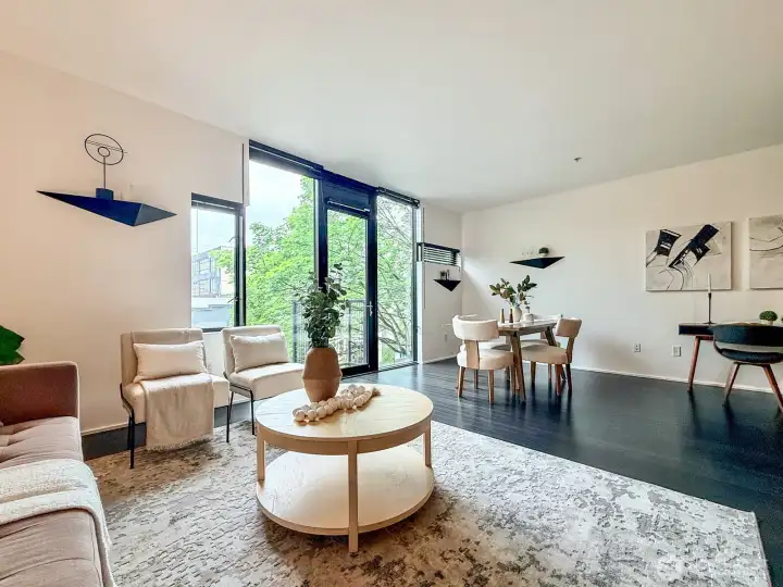 Natural light does the heavy lifting here — airy, open, and effortlessly livable.