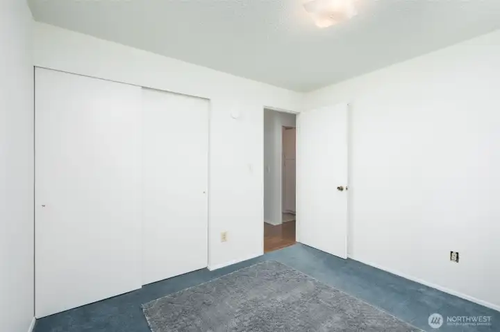 The third and final bedroom sits just off the hallway. The third and final bedroom sits just off the hallway.