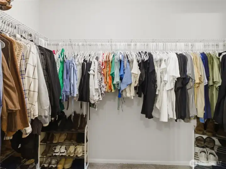 Oversized walk-in-closet. Be sure to reference floorplan to see true size! Oversized walk-in-closet. Be sure to reference floorplan to see true size!