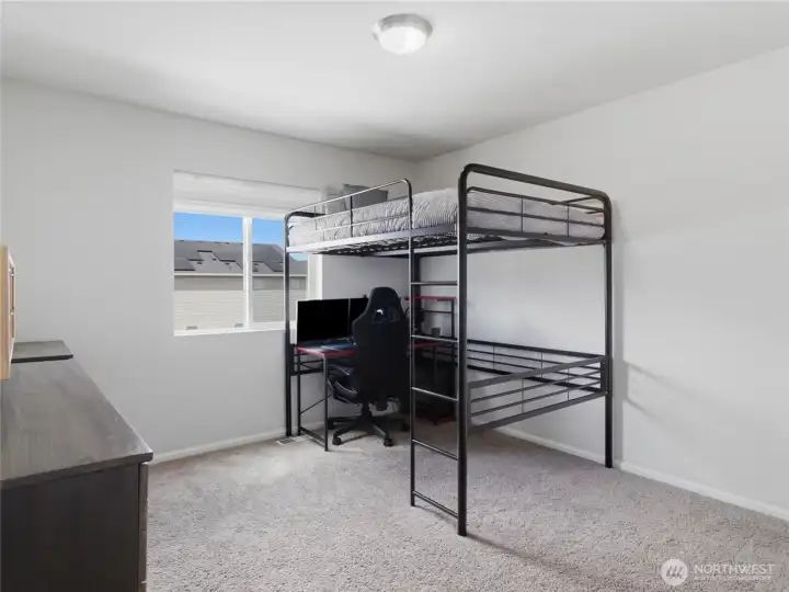 Generous sized second bedroom. Generous sized second bedroom.