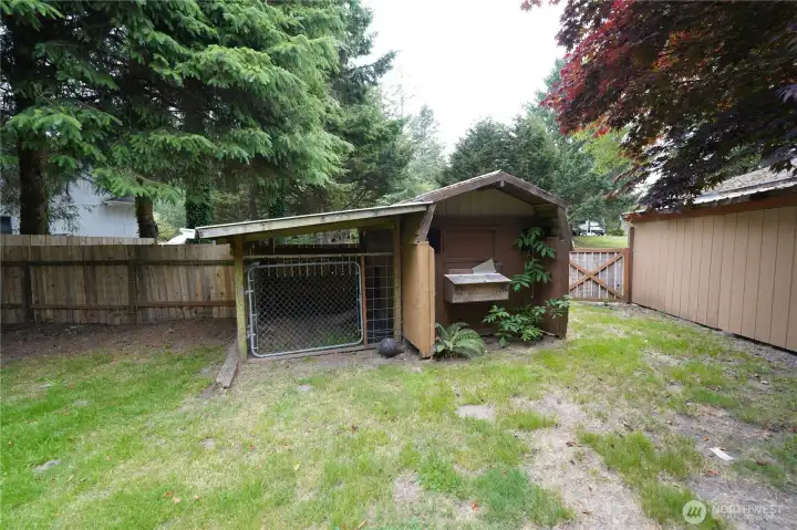 Chicken coop included!