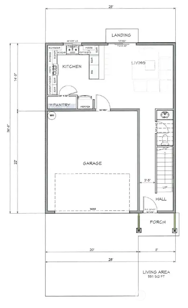 Main Level floor plan for reference only. Dimensions may not be exact.