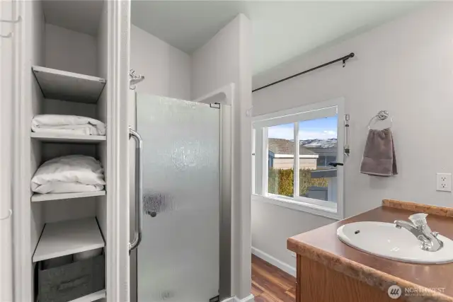 Here's the primary bath