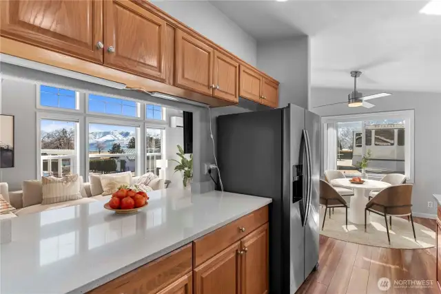 The passthrough provides lots of natural light - and views!
