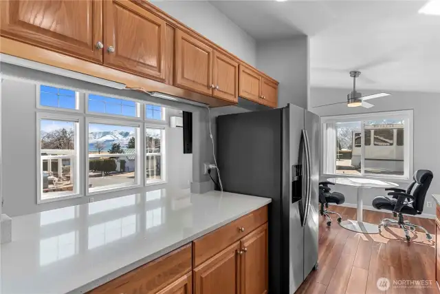 The passthrough provides lots of natural light - and views!