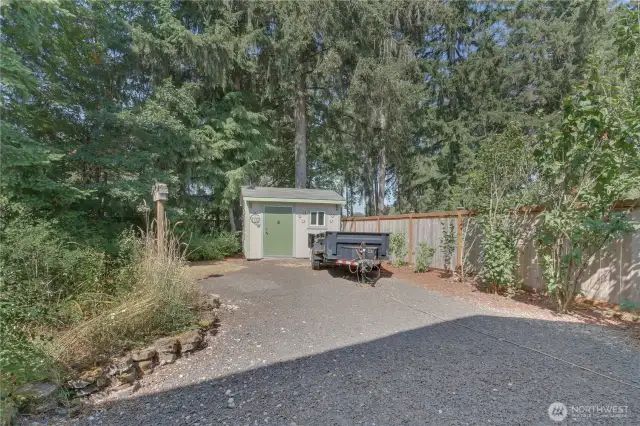 Garden Shed & More Parking