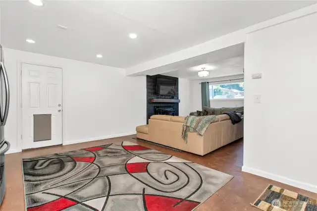 Rec. Room with Beautiful Pellet Stove