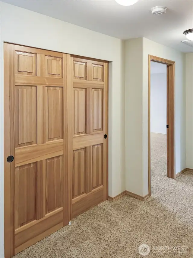 Hall closet storage