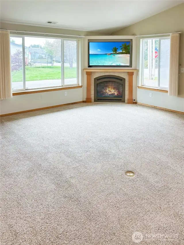 Living room- Fireplace