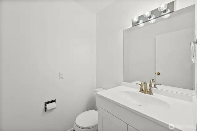 Convenient half bath located on the main floor—perfect for guests.