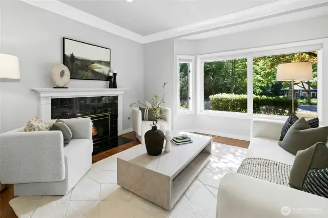 Formal living room adjacent to the dining room.