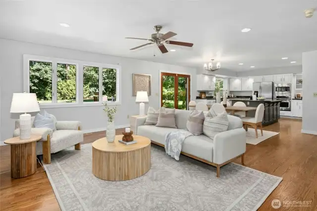 This home has A/C but the ceiling fan is nice too.