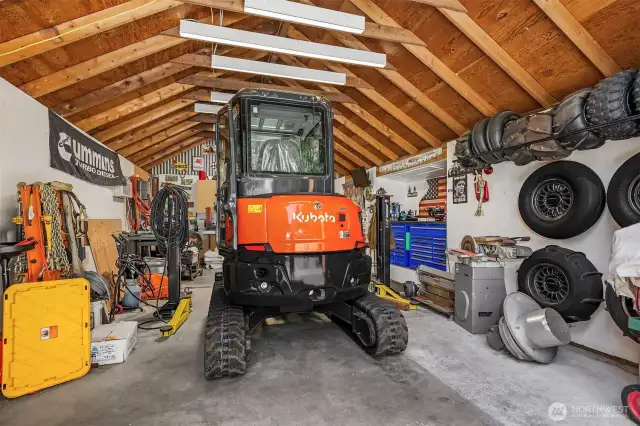 previous barn, remodeled into a full shop.