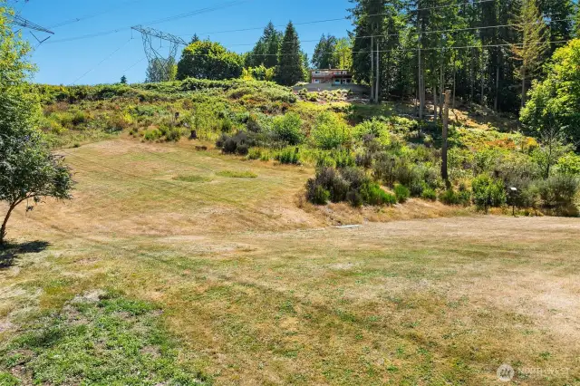 partial slope on this vast acreage. The goats help take care of this hill, no need to hire someone to cut your grass up here!