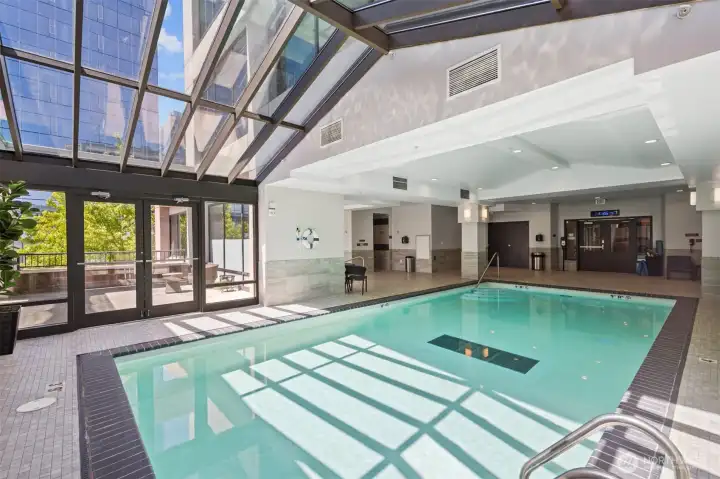 Escape to a private, resort-like oasis with the indoor pool, spa, and sauna—perfect for year-round relaxation and rejuvenation.