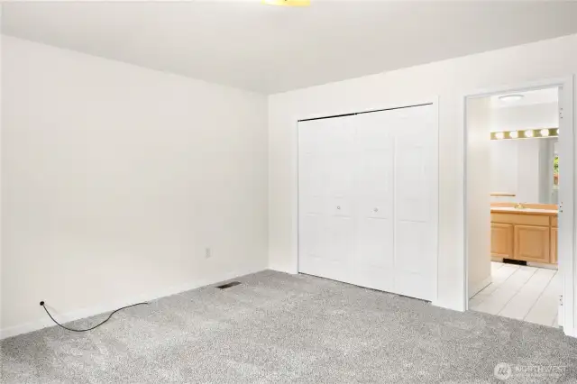 Second bedroom has door to hall bath. Possible second primary suite.