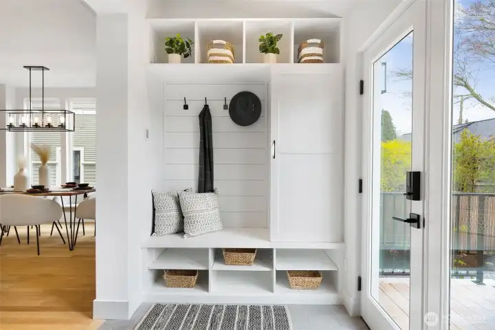...mud room/drop zone just beyond the kitchen.