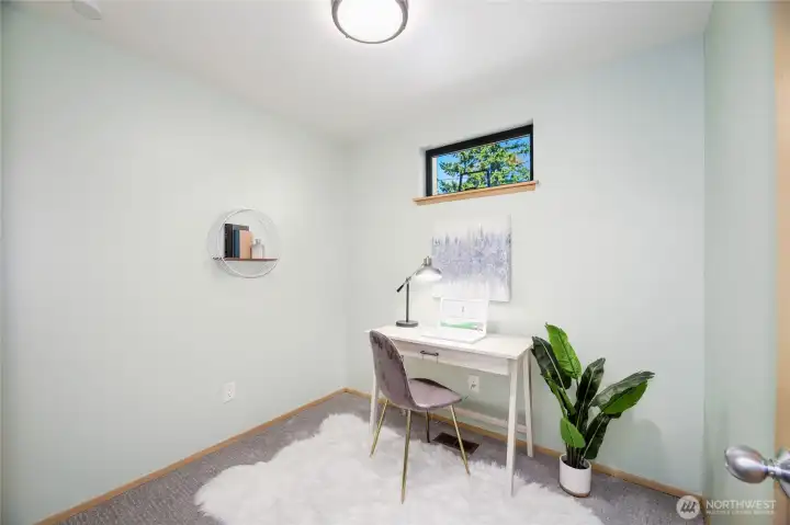 4th Bedroom on 2nd floor. Maybe non-conforming, but has closet.