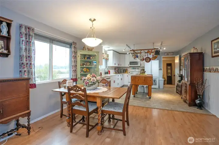 dining room and kitchen vieew