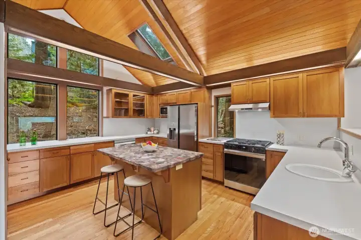 Beautiful Kitchen with New Stainless Steel Appliances