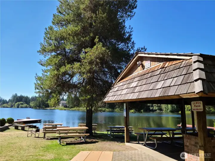 Picnic area at the Lake