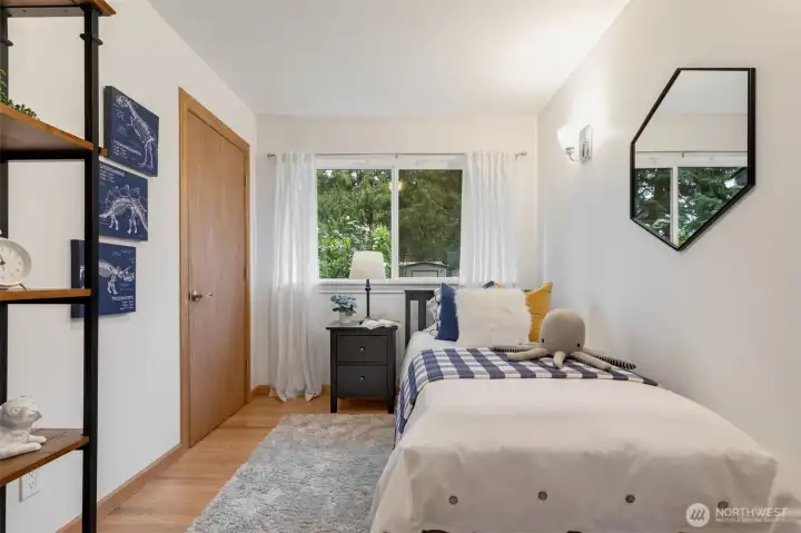 First bedroom at the front of the house.