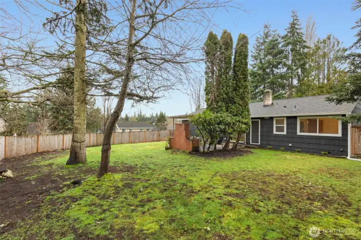 View of back of home from the back fence line.