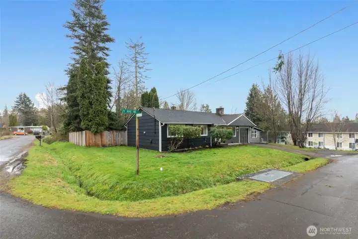 No direct neighbors on either side or behind.