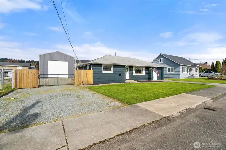 Gravel off street parking