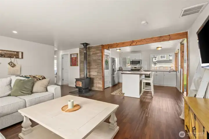 Snuggle up next to the wood stove