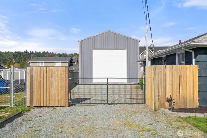 Gravel off street parking