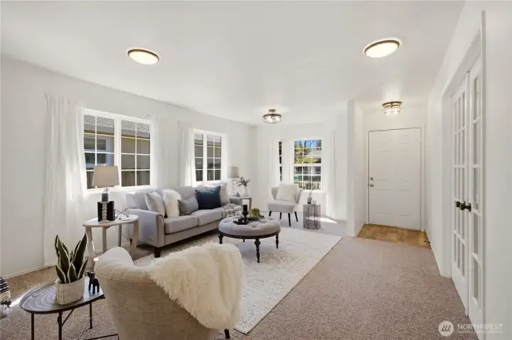 Fresh interior paint, new flooring, and updated light fixtures make this home move-in ready.