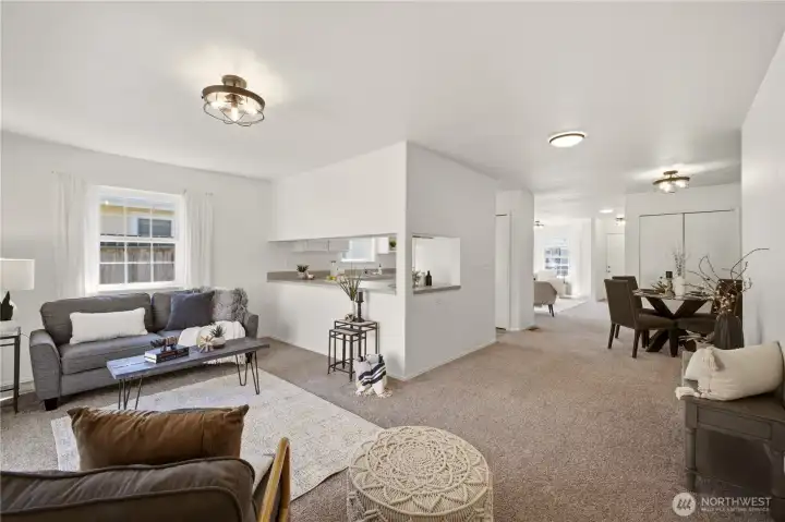 This additional living area is ideal for entertaining, and provides a multi-functional layout.