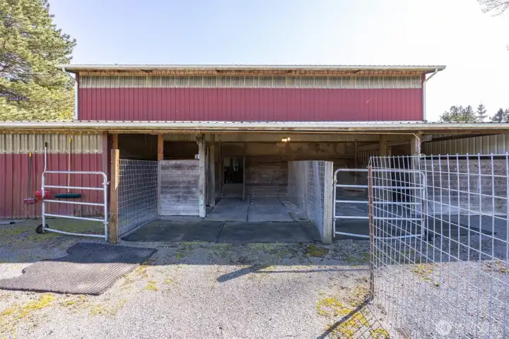 Covered Horse stalls