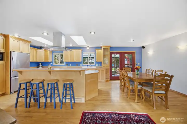 Open Concept Kitchen and dining area